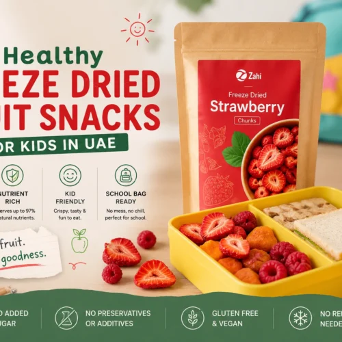Healthy freeze dried fruit snacks for kids in UAE