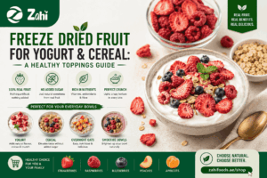 Learn how to use freeze dried fruit for yogurt, cereal, granola and oats, with healthy topping ideas, flavor combinations, and practical serving tips.